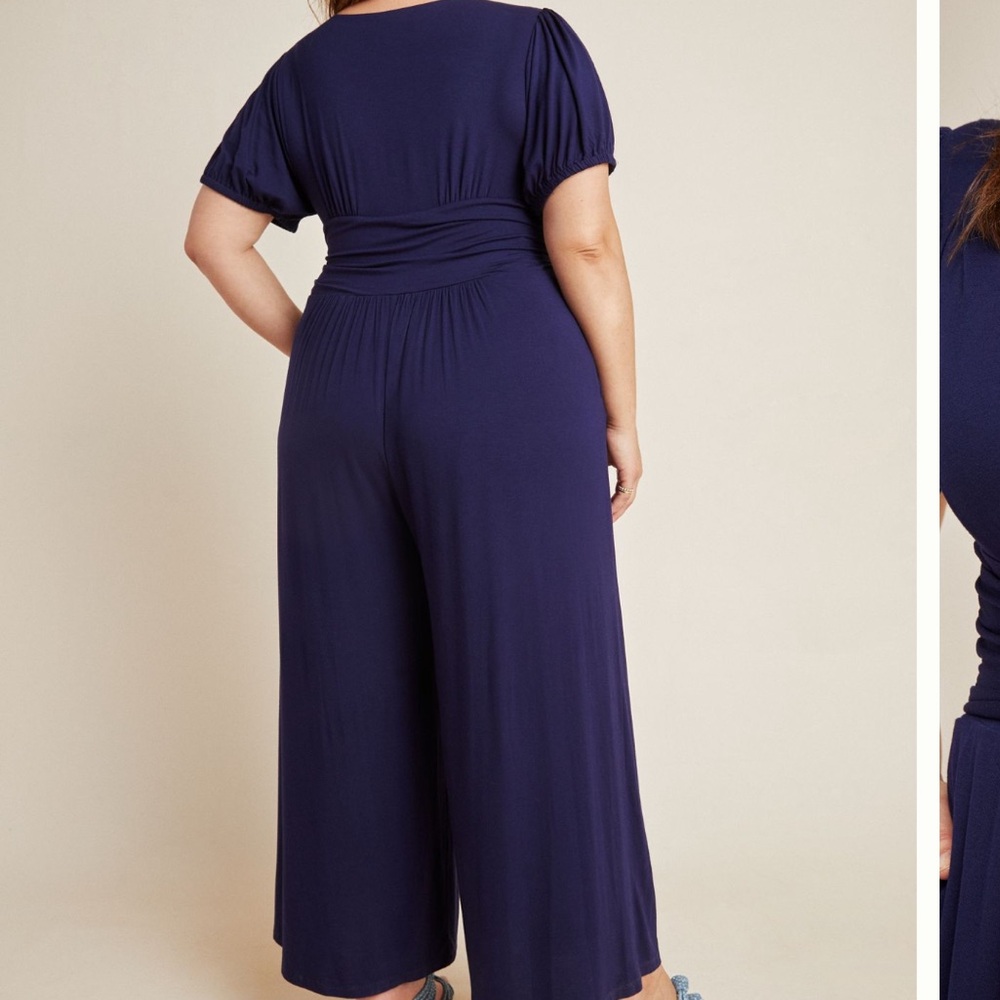 Anthropologie Maeve Imaginarium Jumpsuit Navy size 2X - Picture 9 of 10